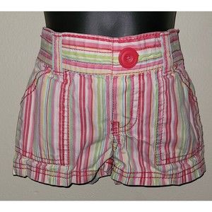 Girls Circo Size 3T Mumticolor Striped Shorts